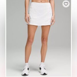 Lululemon Pace Rival Mid-Rise Skirt White